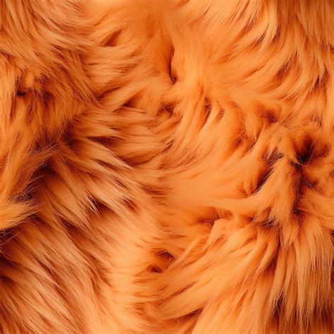premium ai image closeup   orange fur texture   fox