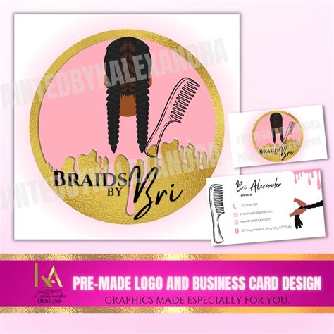 braids logo hair braiding logo braid logo hair logo pre