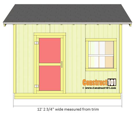 Shed Plans 10x12 Gable Shed Step By Step Construct101