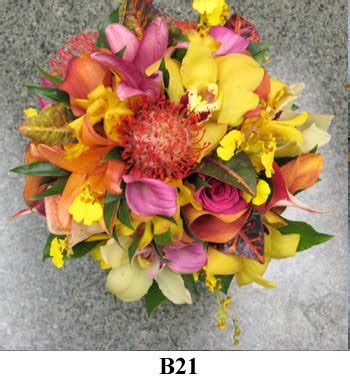 Caribbean American Bride: Caribbean/Tropical themed bouquet