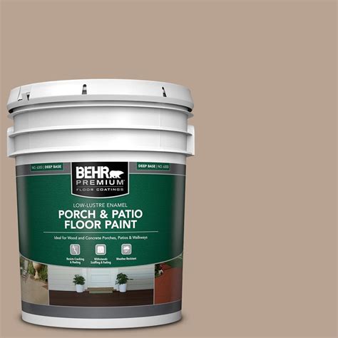 BEHR PREMIUM 5 Gal N190 4 Rugged Tan Low Lustre Enamel Interior