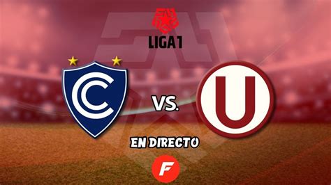 Cienciano Vs Universitario🔴en Vivo🟡por FÓrmula Deportiva Youtube