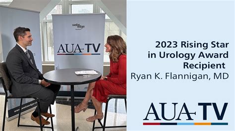 Ryan K Flannigan MD 2023 Rising Star In Urology Award Recipient