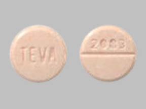 TEVA 2083 Pill Images (Orange / Round)