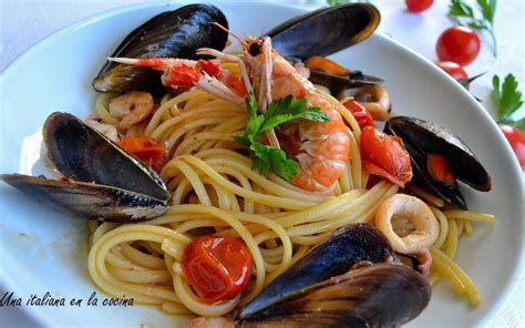 Pasta Con Frutos Del Mar Una Italiana En La Cocina