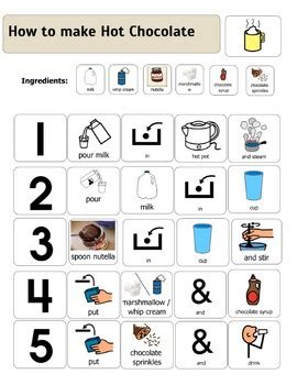 Hot Chocolate Cooking Activity Booklet By Amy Fuertes TpT