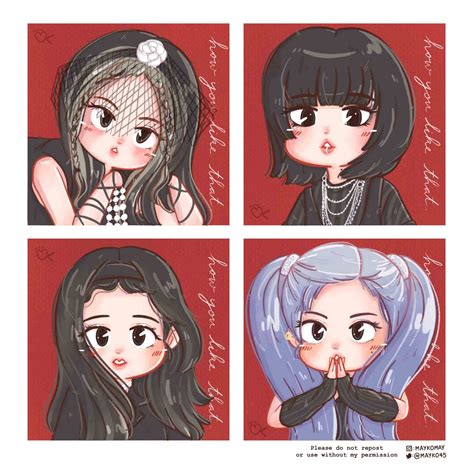 Nh Blackpink Chibi Cute H Nh N N Black Pink Chibi