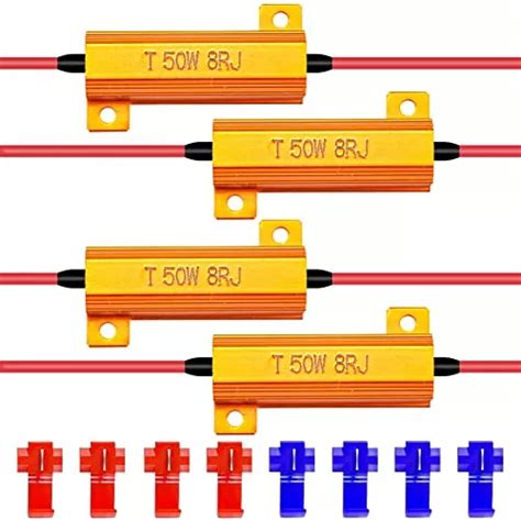 4pcs 50w 8ohm Led Load Resistors For Led Turn Signal Li Cuotas Sin