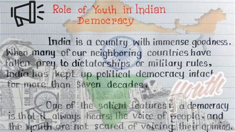 Essay On The Role Of Youth In Indian Democracy Role Of Youth In