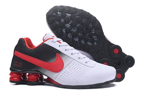 Nike Air Shox Deliver 809 Men Running Shoes White Black Red Nike Shox