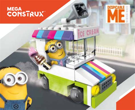 Handleiding Mega Construx Set Fnd01 Despicable Me 3 Ice Cream Truck Joyride