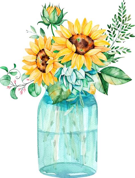 Mason Jar Bouquets Sunflowers Mason Jar Sunflower Bouquet