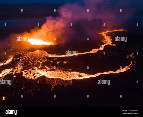 Im Genes De La Reciente Erupci N Volc Nica En Litli Hrutur En La