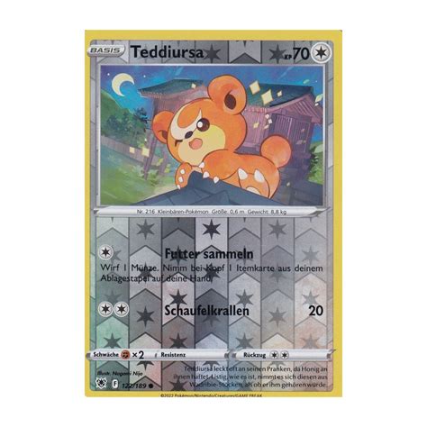 Teddiursa Reverse Holo Astralglanz Pokemon Karte Kaufen