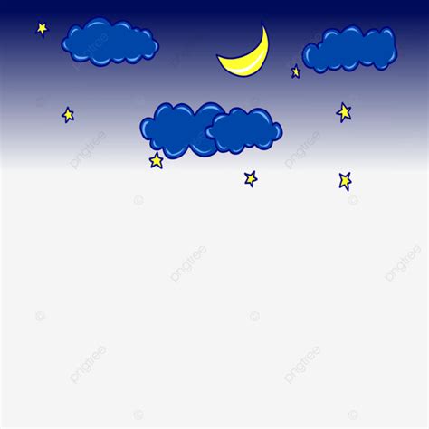 Simple Night Cartoon Cartoon Clipart Night Clipart Night Png