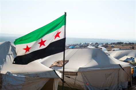 Free Syrian Flag In Refugee Camp Stock Photo - Download Image Now - iStock