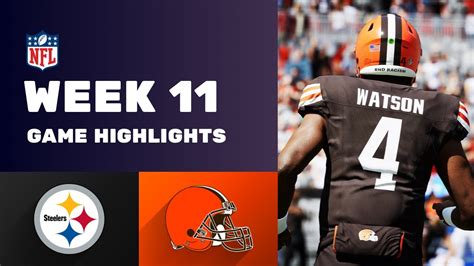 Steelers Vs Browns Week 11 Game Highlights Crazy Ending Youtube