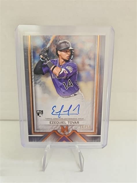 Ezequiel Tovar Rockies 2023 Topps Museum Collection Copper RC 16 50 AA