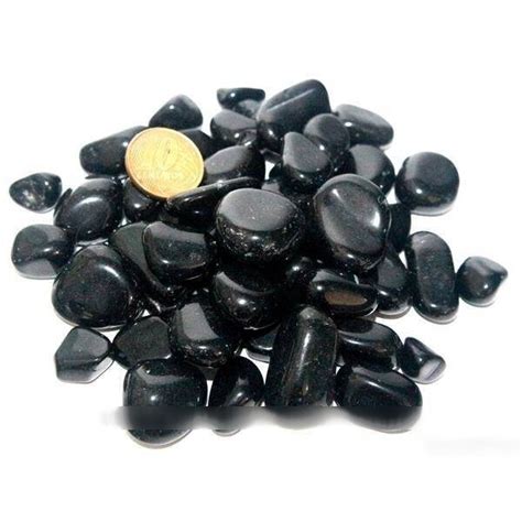 Obsidiana Negra Pedra Rolada Tamanho Pequeno Pacote 100g Shopee Brasil