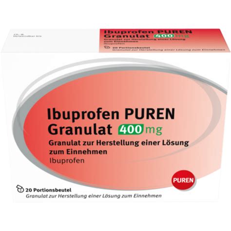 Ibuprofen Puren Granulat Mg Z Her E Lsg Z Ein Beipackzettel