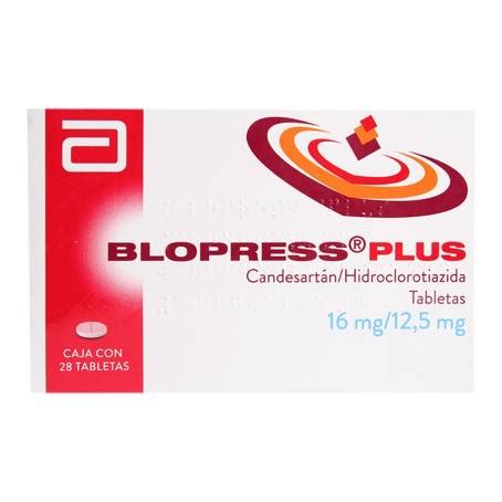 Blopress Plus 16 Mg 12 5 Mg Con 28 Tabletas A Precio De Socio Sams