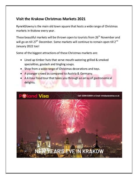 New Years Eve In Krakow A Guide For Travelers Sybarites Pdf