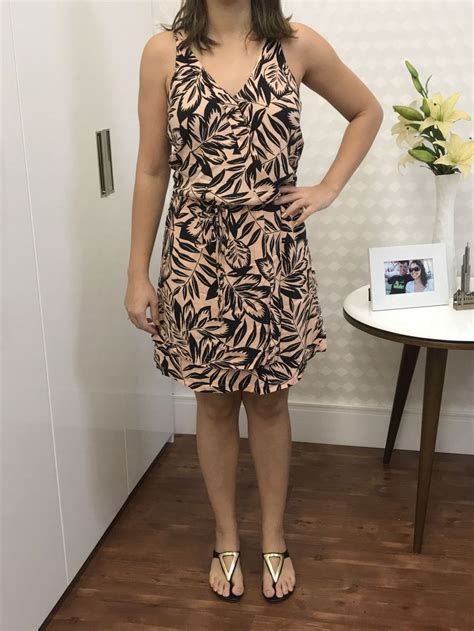 Vestido Nude Maria Filó Vestido Feminino Maria Filó Usado enjoei