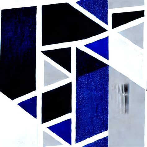 Geometric Black and Blue Pattern · Creative Fabrica