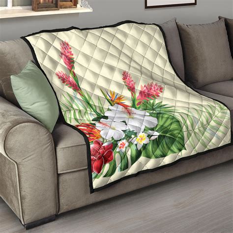 Hawaii Premium Quilt Wonderful Hibiscus Flower