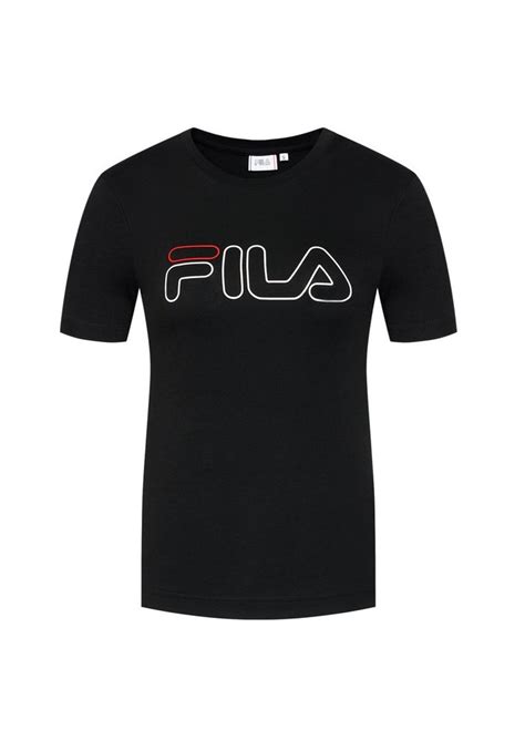 Fila Ladan Maglia Manica Corta Donna 683179 002 T Shirt Nero