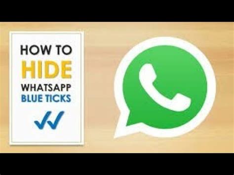 How To Hide Blue Ticks In Whatsapp YouTube