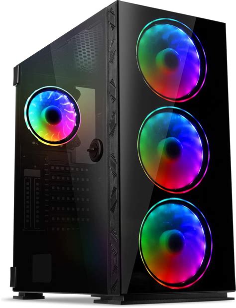 Gim Mb Atx Case Mid Tower Pc Gaming Chassis Compact Computer Case