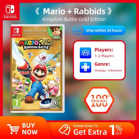 Nintendo Switch Game Deals Mario Rabbids Kingdom Battle Gold Edition