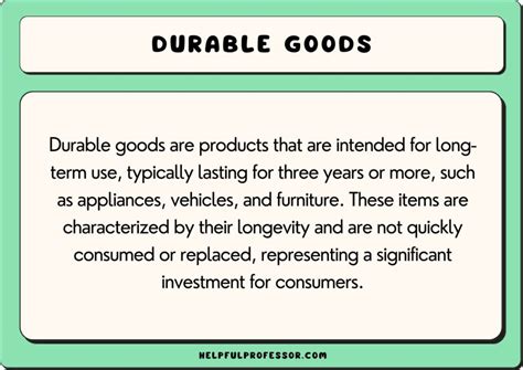 50 Durable Goods Examples 2025