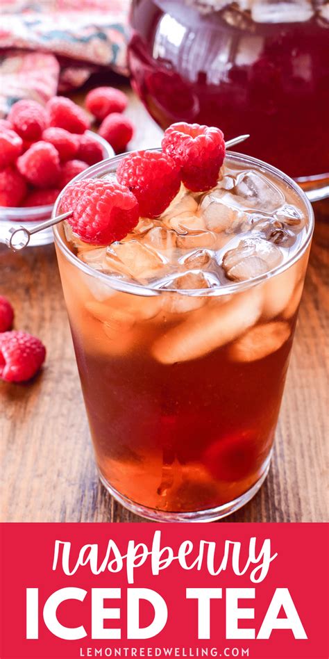 Sweet Refreshing Raspberry Iced Tea Made With Just 4 Simple