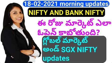 Daily Stock Market Morning Updates In Teluguas On 18 02 2021 Sgx