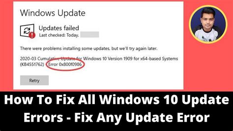 Windows Update Troubleshooter For Windows 10 Update Not Working How