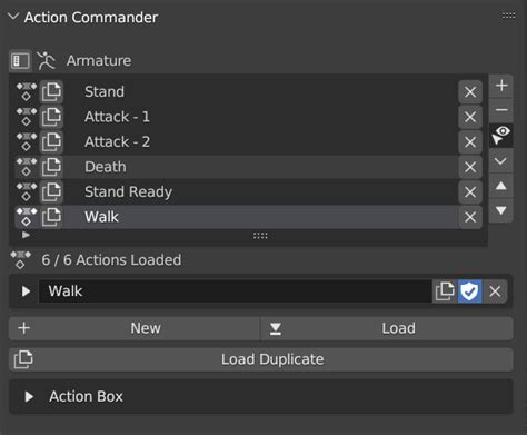 Action Commander Animation Management Tool BlenderNation