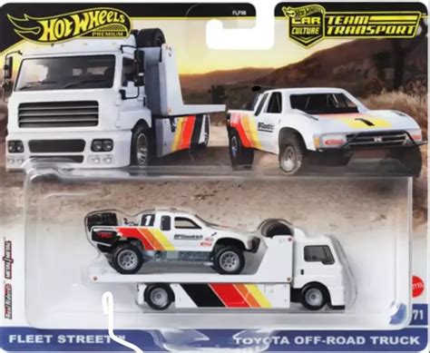Hot Wheels Car Culture Team Transport 2024 71 Fleet Street Toyota Off Road Truck 1 64 Scale