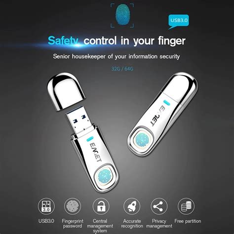 Eaget Fu G Usb Interface Metal Flash U Disk With Fingerprint