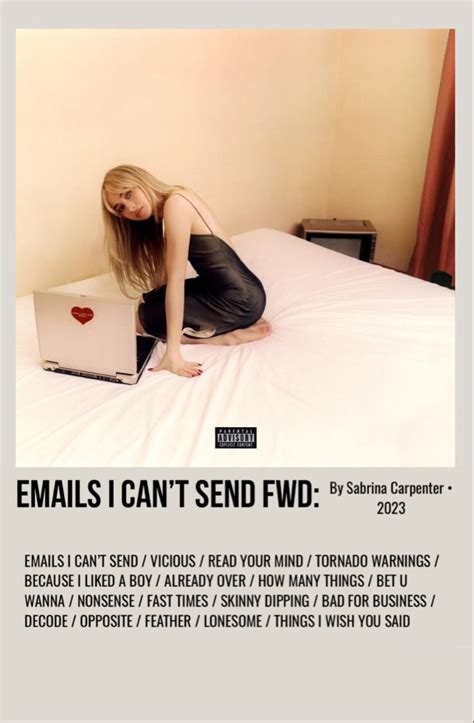 Emails I Cant Send Fwd Sabrina Carpenter Album Music Album Cover Sabrina Carpenter