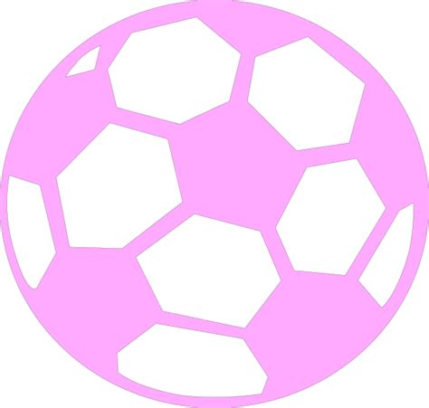 Pink Soccer Ball Clip Art at Clker.com - vector clip art online, royalty free & public domain