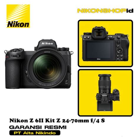 Jual Nikon Z6ii Z6 Ii Z 6ii Kit Z 24 70mm F4 S Garansi Resmi Jakarta Pusat