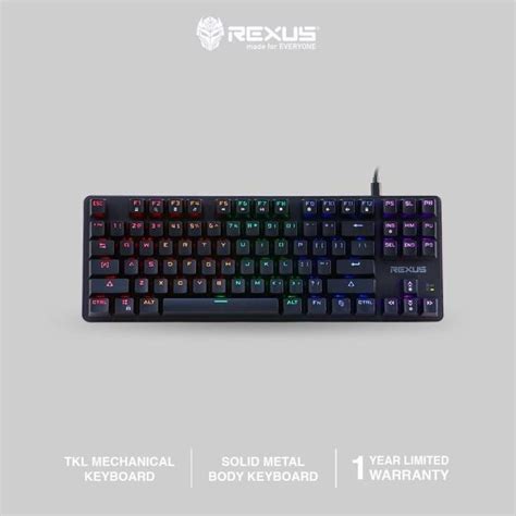 Jual Keyboard Rexus MX5 1 BROWN Switch Legionare MX 5 1 TKL Mechanical