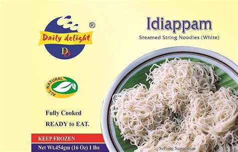 Daily Delight Idiyappam White Frozen 1 Lb South Indian Grocery