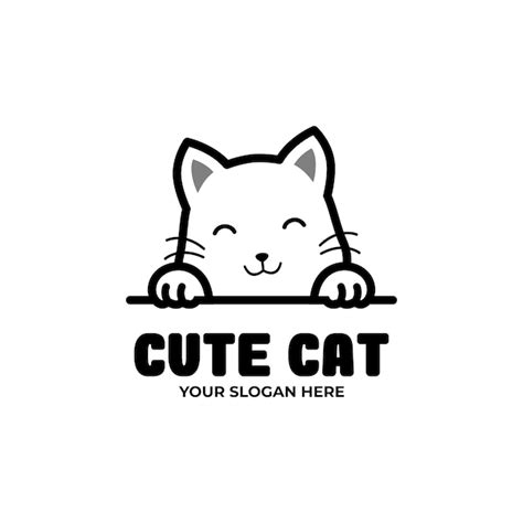 Premium Vector Vector Cute Cat Logo Design