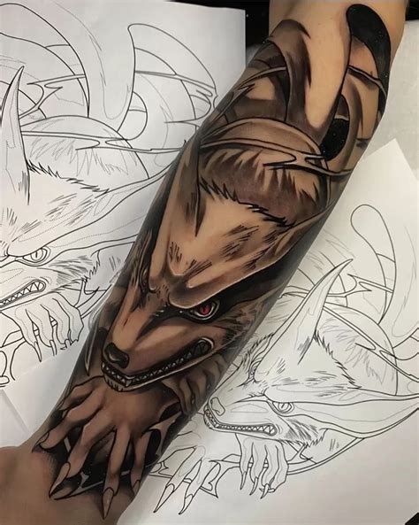 Nine Tailed Fox Tattoo: Between Ancient Legends And Modern Ink - TATTOOGOTO