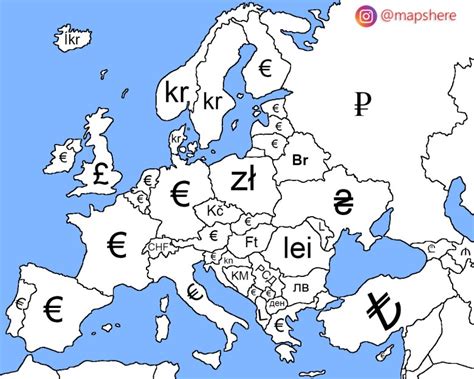 Znaki Walut W Europie