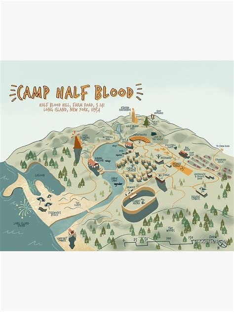 Map Of Camp Half Blood Poster