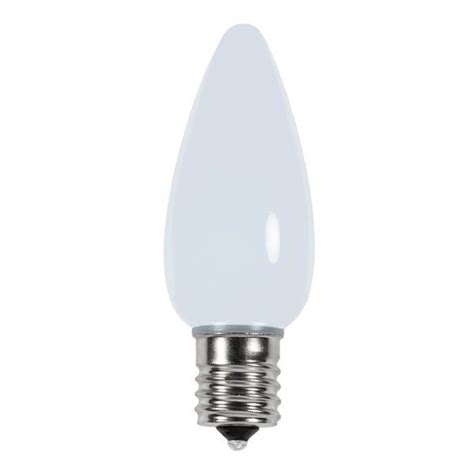 White C9 Ceramic LED Light Bulbs - 25/BX | Display Sales